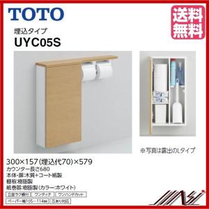 品番： UYC05S / TOTO：フロア収納キャビネットワイド680mm定寸　埋込タイプ｜msi