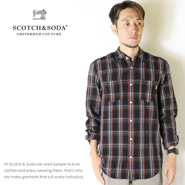 【セール 40％OFF】スコッチ&amp;ソーダ SCOTCH&amp;SODA スコッチアンドソーダ 長袖シャツ ...