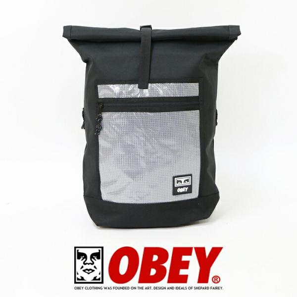 OBEY オベイ リュック バッグ バックパック ロールトップ ストリート スケボー グラフィック ...