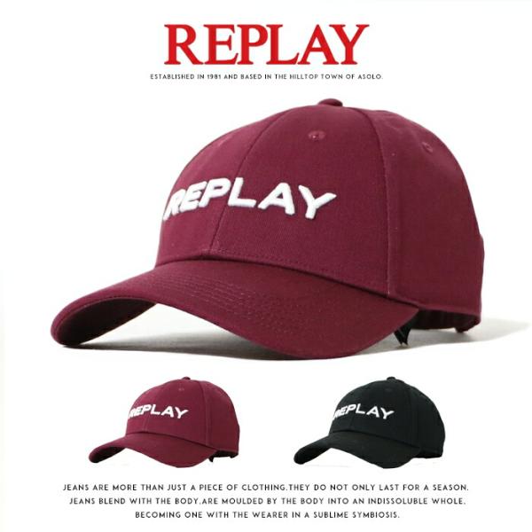 REPLAY リプレイ キャップ アジャスター 帽子 CAP アメカジ メンズ men's 国内正規...