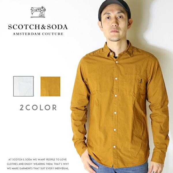 【セール 40％OFF】スコッチ&amp;ソーダ SCOTCH&amp;SODA スコッチアンドソーダ 長袖シャツ ...