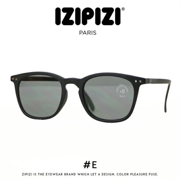IZIPIZI イジピジ #E SUN サングラス UVカット ウェリントン ブラック メンズ レデ...