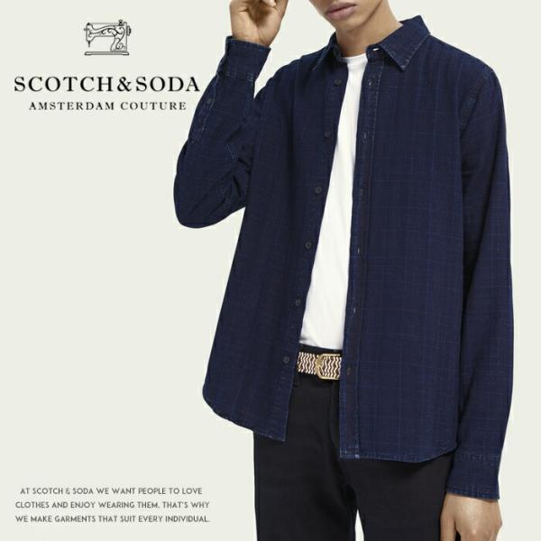 【セール 40％OFF】スコッチ&amp;ソーダ SCOTCH&amp;SODA スコッチアンドソーダ 長袖シャツ ...