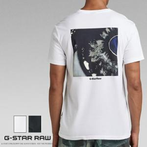 ジースター tシャツ 半袖 ロゴ バックプリント レギュラーフィット G-STAR メンズ 国内正規品 インポート ブランド 海外ブランド D23165-336｜エムズジーンズ