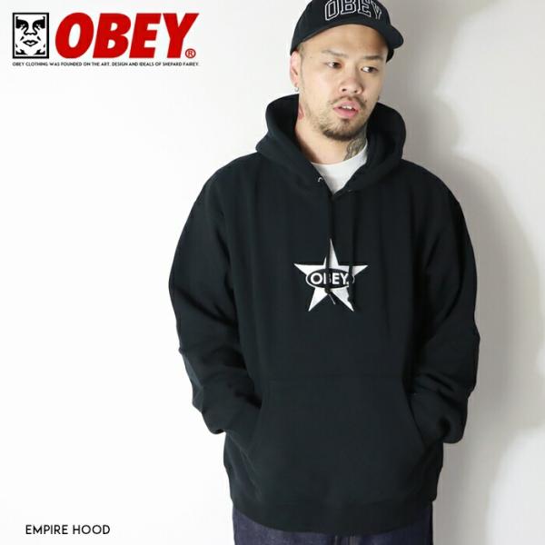 OBEY オベイ パーカー スウェット プルオーバー ビッグシルエット オーバーサイズ グラフィック...