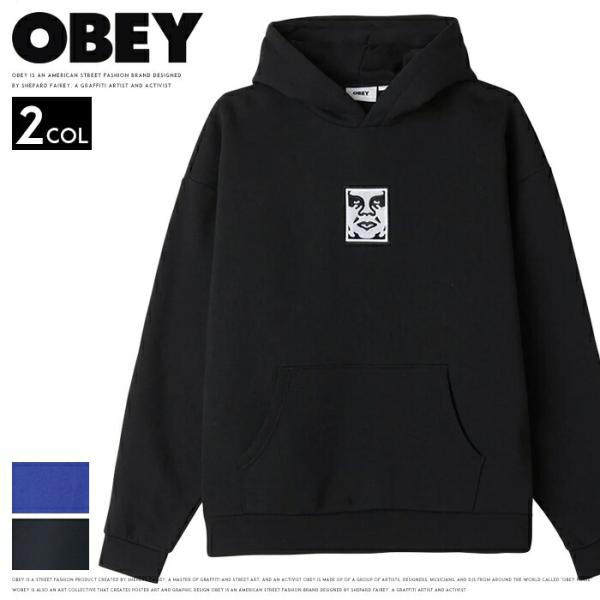 OBEY オベイ パーカー スウェット プルオーバー オーバーサイズ シェパード・フェアリー グラフ...
