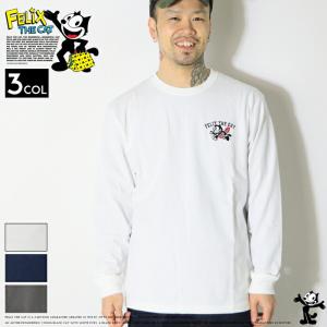 Felix the Cat フィリックス・ザ・キャット キャラクター アニメ アメリカ ロンT Tシャツ 長袖 アメカジ クラシック アメリカ ハリウッド 261AN1LT243