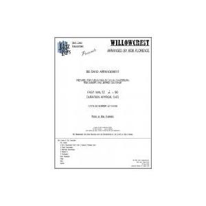 ビッグバンド楽譜「WILLOWCREST」BOB FLORENCE Willowcrest comp
