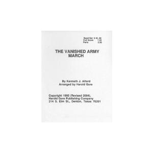 取寄 | The Vanished Army | ケネス・J・アルフォード/arr. H.R. ゴア  ( 吹奏楽 | 楽譜 )｜msjp