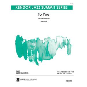 取寄 | 試聴可 | To You | サド・ジョーンズ  ( ビッグバンド | 楽譜 )