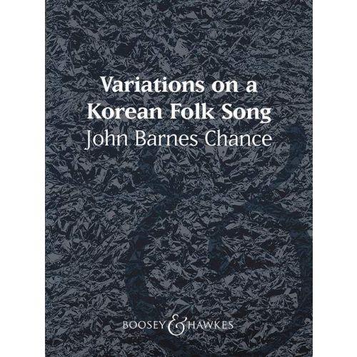 取寄 | 朝鮮民謡の主題による変奏曲 | ジョン・バーンズ・チャンス （吹奏楽 | フルスコア）