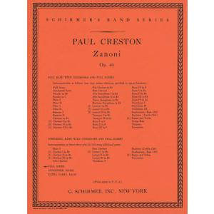 取寄 | ザノーニ | ポール・クレストン （吹奏楽 | フルスコア）