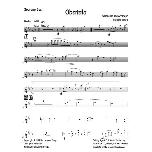 取寄 | Obatala | 中路英明  ( ビッグバンド | 楽譜 )