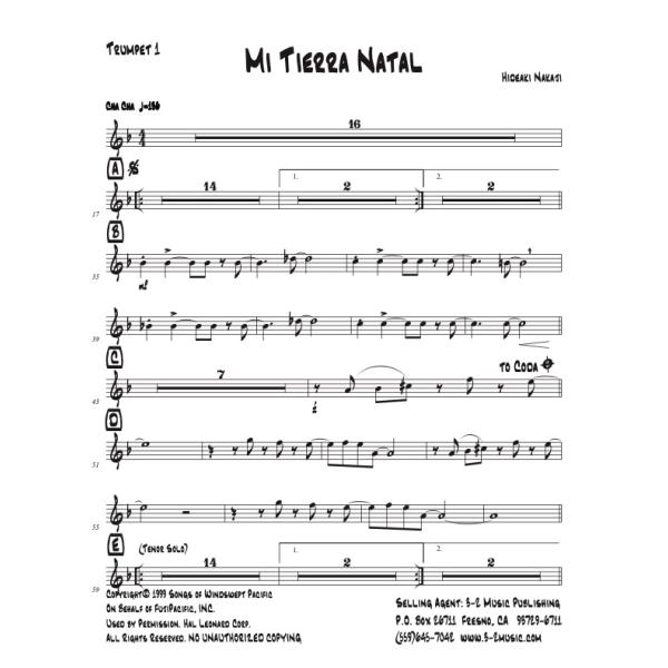 ミ・ティエラ・ナタール (（採譜+拡張版）) | 中路英明  ( ビッグバンド | 楽譜 )