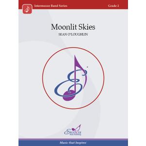 取寄 | Moonlit Skies | ショーン・オラフリン  ( 吹奏楽 | 楽譜 )
