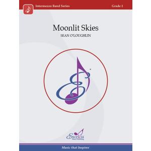 取寄 | Moonlit Skies | ショーン・オラフリン （吹奏楽 | フルスコア）