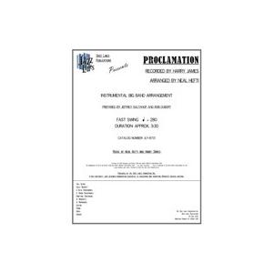 Proclamation | Neal Hefti  ( ビッグバンド | 楽譜 )