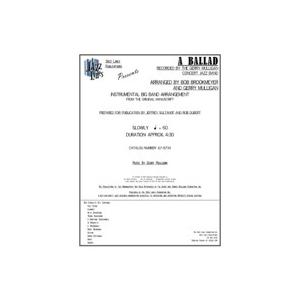 取寄 | A Ballad | Gerry Mulligan / arr. Bob Brookmey...