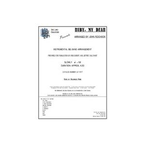 取寄 | 試聴可 | Ruby, My Dear | Thelonious Monk / arr. ...