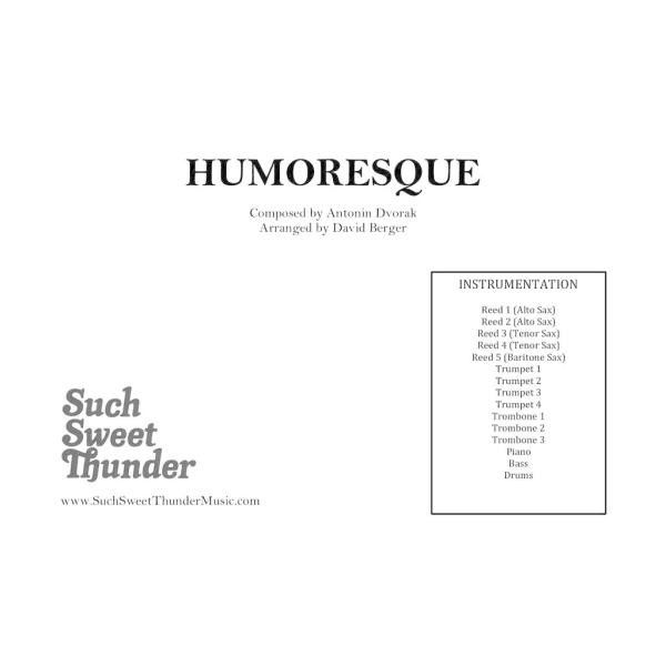 A Humoresque | Antonin Dvorak / arr. David Berger ...