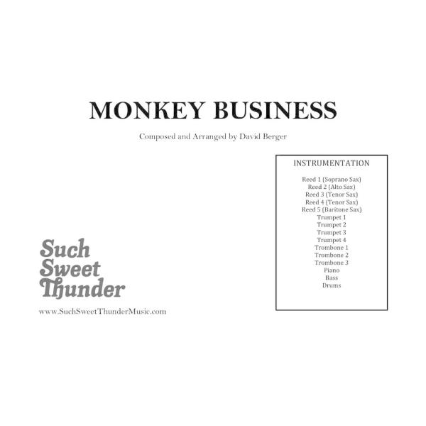 取寄 | Monkey Business | David Berger  ( ビッグバンド | 楽譜...