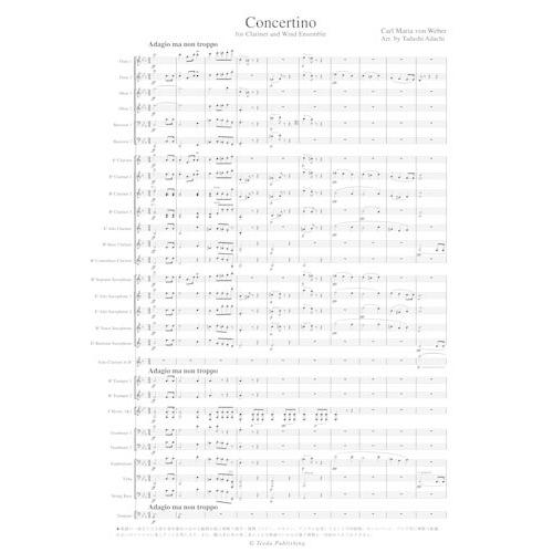 取寄 | クラリネット小協奏曲 | カール・マリア・フォン・ウェーバー / arr. 足立正  ( ...