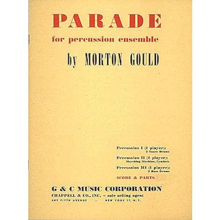 取寄 | Parade | モートン・グールド （パーカッション | 三重奏 | セット）