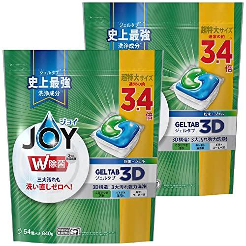 まとめ買い ジョイ ジェルタブ 食洗機用洗剤 54個×2袋