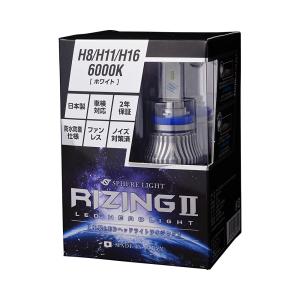 スフィアライト(Spherelight) 日本製 車用LEDヘッドライト RIZING2 (ライジング2) H8/H9/H11/H16 (1