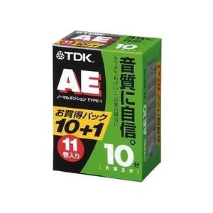 TDK オーディオカセットテープ AE 10分11巻パック AE-10X11G