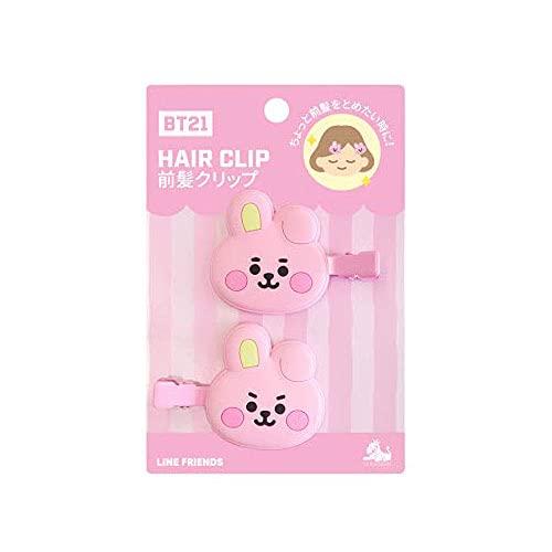 ソロモン商事 BT21 前髪クリップ HAIR CLIP かわいい 前髪ピン ヘアピン ヘアクリップ...