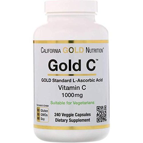 California Gold Nutrition, Gold C、ビタミンC、1,000 mg、ベ...