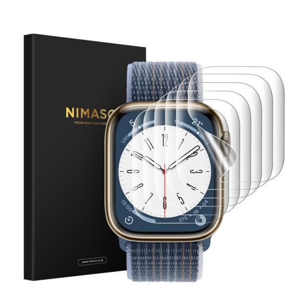 6枚組 NIMASO フィルム 45mm Apple Watch series 7 / Apple ...