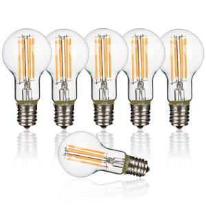 共同照明 「6個セット」フィラメント LED電球 E17 60W形相当 エジソン クリア電球 GT-CB-6W-E17-6B 電球色 一般電｜mskshop371