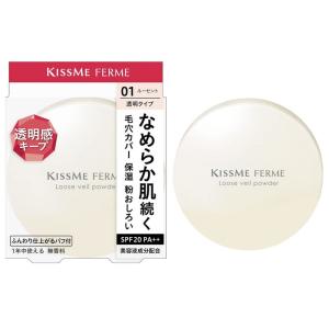 Kiss Me FERME(キスミーフェルム) ルースヴェールパウダー01 透明タイプ 6g 保湿 粉おしろい SPF20 PA++｜mskshop371