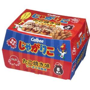 関西限定 カルビー (Calbee) じゃがりこ たこ焼き味 ソースマヨ風味 1箱 8袋入り｜mskshop371