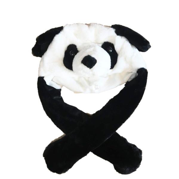 TRAX SHOP 耳が動くアニマル帽子 着ぐるみ ぬいぐるみ かぶりもの 被り物 (パンダ)