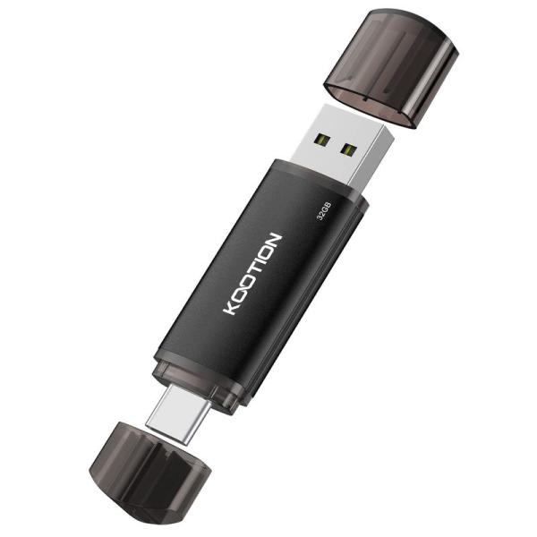 KOOTION USBメモリ 32GB タイプC 2in1 USB2.0 + Type-C デュアル...