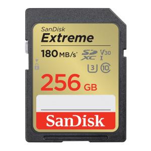 SanDisk (サンディスク) 256GB Extreme (エクストリーム) SDXC UHS-I メモリーカード - C10/U3/V｜mskshop371