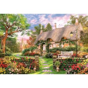 ジグソーパズル完成品　風景　絵画　生き物いろいろ アップルワン ジグソーパズル 1000ピース 美しきせせらぎの小径