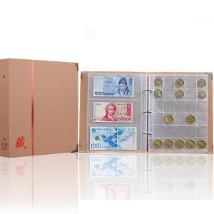 良品Life コレクションケース 硬貨 お札 お金 古銭 収集 コイン 保管 大容量 ディスプレイ 紙幣 整理 収納 保存（1冊）