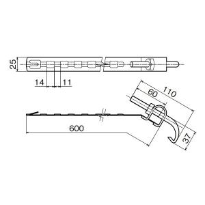 三菱 EL-X0017 防犯灯用 取付バンド 適合柱径φ89.1-180mm 受注生産品 『ELX0017』｜msm