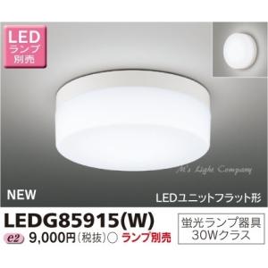 東芝 LEDG85915(W) LED屋外小形シーリング 防雨形 蛍光灯30W相当 ランプ別売 『LEDG85915W』