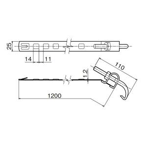 三菱 REM9L 防犯灯用 取付バンド 適合柱径φ195-370mm 受注品｜msm