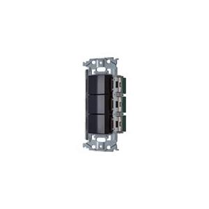 パナソニック WNSS50222B SO-STYLE 埋込スイッチセット スイッチC×3 マットブラ...