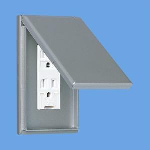 パナソニック WTF7803K 防滴プレート 金属製 コンセント3コ用 取付枠付