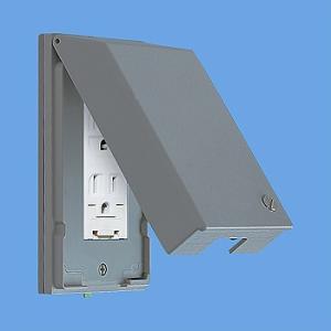 パナソニック WTF7872K ガードプレート 金属製 コンセント2コ用 取付枠付