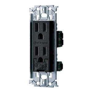パナソニック WTL11323MB 埋込アースターミナル付接地ダブルコンセント 金属枠付 マットブラ...