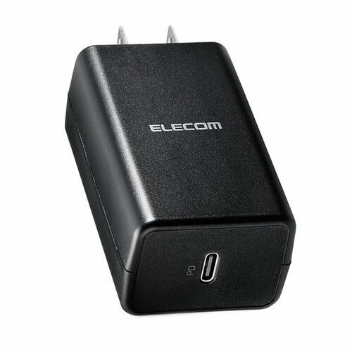 エレコム ELECOM ACアダプター スマホ充電器 タイプCポート×1 コンパクト ブラック AC...