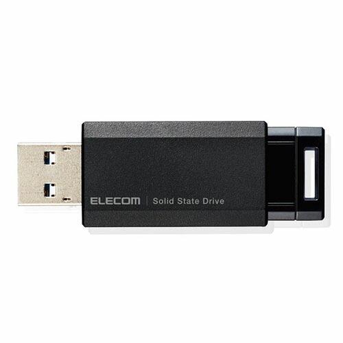 エレコム ELECOM SSD 外付け ポータブル 500GB 小型 ノック式 USB3.2(Gen...